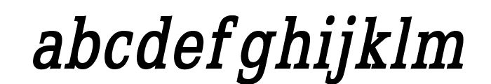 Eggo Condensed BoldItalic Font LOWERCASE