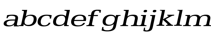 Eggo Extended Italic Font LOWERCASE