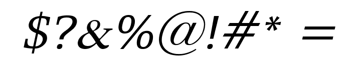 Eggo Italic Font OTHER CHARS