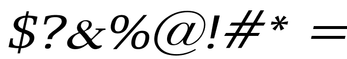 Eggo Wide Italic Font OTHER CHARS