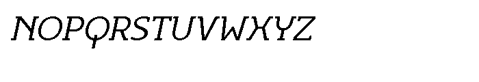 Egon Light Italic Font UPPERCASE