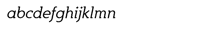 Egon Light Italic Font LOWERCASE