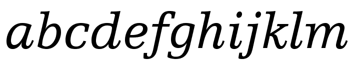EgyptienneFLTStd-Italic Font LOWERCASE