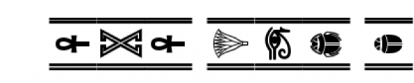 Egyptian Monograms Four Font OTHER CHARS