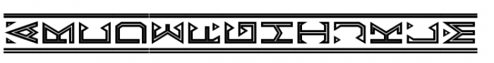 Egyptian Monograms Four Font UPPERCASE
