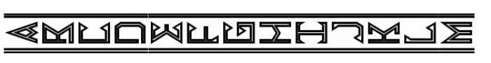 Egyptian Monograms Four Font LOWERCASE