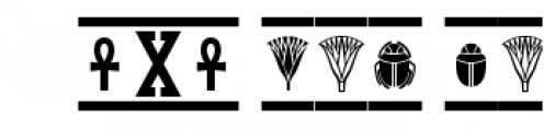 Egyptian Monograms One Font OTHER CHARS