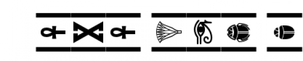 Egyptian Monograms Three Font OTHER CHARS