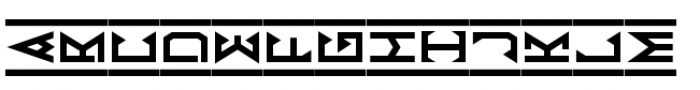 Egyptian Monograms Three Font LOWERCASE