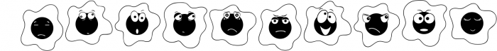 Egg Emoticon Dingbats 1 Font OTHER CHARS
