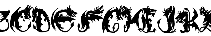 EG Dragon Caps Font UPPERCASE