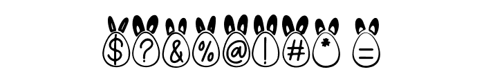 Eggy Bunny Ear Font OTHER CHARS