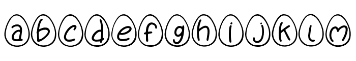 Eggy Bunny Font LOWERCASE
