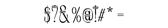 Eghton Demo Font OTHER CHARS