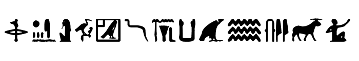 Egyptian Letters Font UPPERCASE