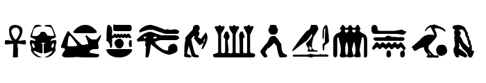 Egyptian Letters Font LOWERCASE