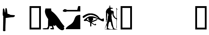EgyptianHieroglyphsSilhouette Font OTHER CHARS