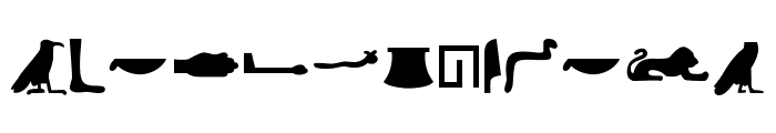 EgyptianHieroglyphsSilhouette Font UPPERCASE
