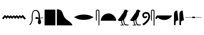 EgyptianHieroglyphsSilhouette Font UPPERCASE