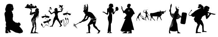 EgyptianSilhouettes Font OTHER CHARS