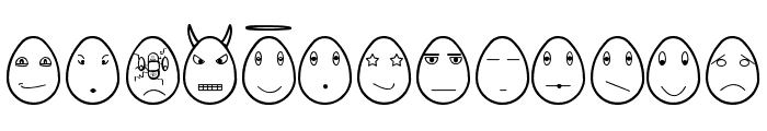 eggfaces tfb Font LOWERCASE