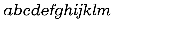 Egizio Italic Font LOWERCASE