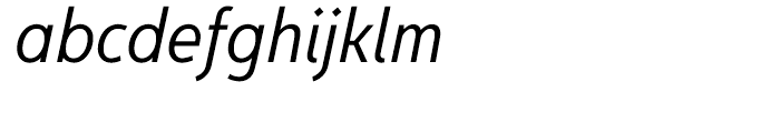 Egon Sans Condensed Light Italic Font LOWERCASE