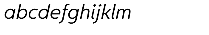 Egon Sans Light Italic Font LOWERCASE