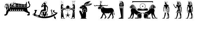 Egyptian Deities Egyptian Deities Font OTHER CHARS