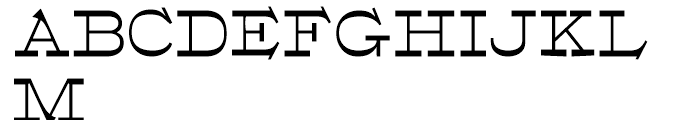 Egyptian Oldstyle Regular Font UPPERCASE