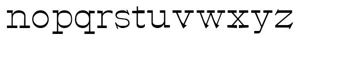 Egyptian Oldstyle Regular Font LOWERCASE