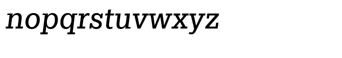 Egyptian Slate Italic Font LOWERCASE
