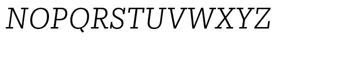 Egyptian Slate Light Italic Font UPPERCASE