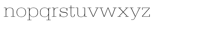 Egyptienne Extra Light Extra Wide Font LOWERCASE