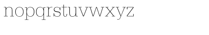 Egyptienne Extra Light Narrow Font LOWERCASE