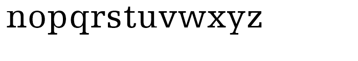 Egyptienne F 55 Roman Font LOWERCASE