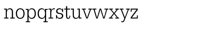 Egyptienne Light Extra Narrow Font LOWERCASE
