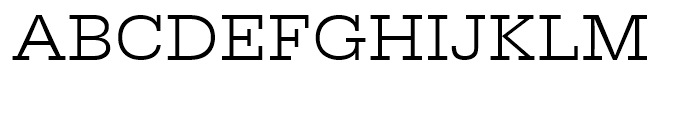 Egyptienne Light Extra Wide Font UPPERCASE