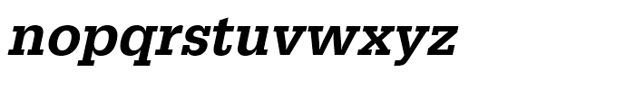 Egyptienne Medium Narrow Oblique Font LOWERCASE