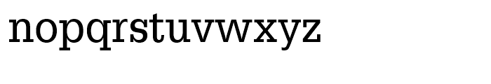 Egyptienne Regular Extra Narrow Font LOWERCASE