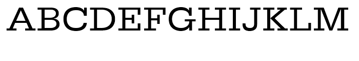 Egyptienne Regular Extra Wide Font UPPERCASE