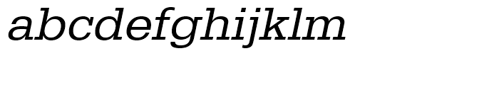 Egyptienne Regular Wide Oblique Font LOWERCASE