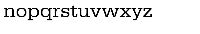 Egyptienne Regular Wide Font LOWERCASE