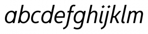 Egon Sans Cond Light Italic Font LOWERCASE