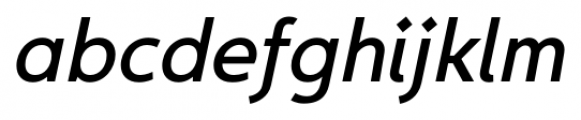 Egon Sans Italic Font LOWERCASE