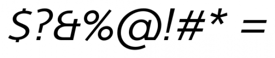 Egon Sans Light Italic Font OTHER CHARS