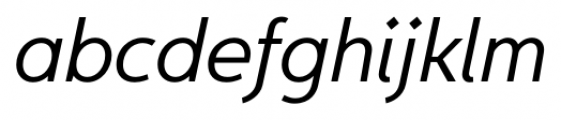 Egon Sans Light Italic Font LOWERCASE