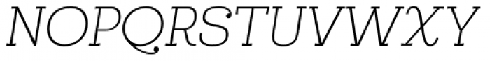 Egalite Thin Italic Font UPPERCASE