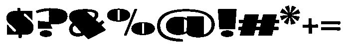 Ege Basalt Bold Font OTHER CHARS