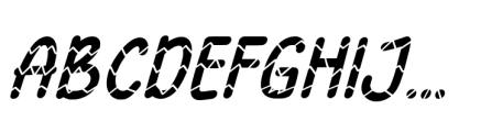 Eggstra Fun Italic Font UPPERCASE